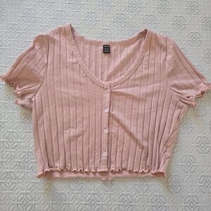 Shein peach crop top, XL